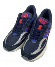 NEW BALANCE (ニューバランス) KITH (キス) MADISON SQUARE GARDEN 990 ローカットスニーカー ネイビー サイズ:28cm