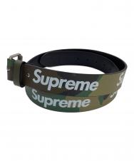 Supreme (シュプリーム) Repeat Leather Belt / リピートレザーベルト グリーン×ブラウン×カーキ サイズ:L