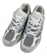 NEW BALANCE (ニューバランス) 992 ローカットスニーカー ホワイト×グレー サイズ:28㎝