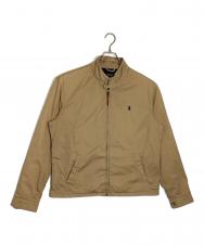 POLO RALPH LAUREN (ポロ・ラルフローレン) 裏チェックハリントンジャケット ベージュ サイズ:L