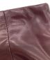 中古・古着 HER LIP TO (ハーリップトゥ) Vegan Leather Midi Skirt ボルドー サイズ:M：3980円