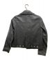 ELENDEEK (エレンディーク) エレンディークラムレザーダブルライダースジャケット ブラック サイズ:1：12800円