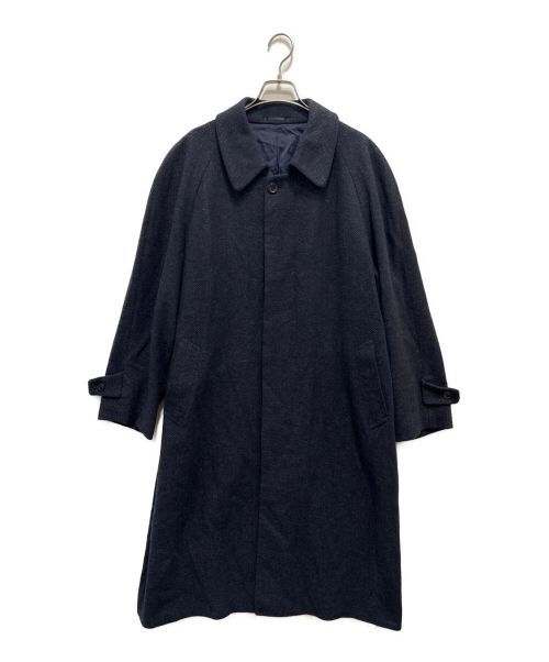 LANVIN（ライバン）LANVIN (ライバン) ヴィンテージカシミヤコート ネイビー サイズ:R50-46の古着・服飾アイテム