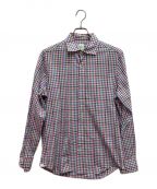 finamoreフィナモレ）の古着「チェックシャツ」｜ピンク