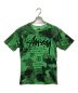 stussy（ステューシー）の古着「ワールドツアーTシャツ」｜ブラック×グリーン