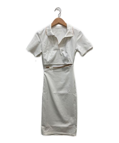 NIKE（ナイキ）NIKE (ナイキ) 半袖ワンピース ホワイト サイズ:XXSの古着・服飾アイテム
