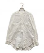 sara mallika）の古着「Cotton Flower Embroidery Back Slit Top/コットンフラワー エンブロイダリー バックスリットシャツ」｜ホワイト
