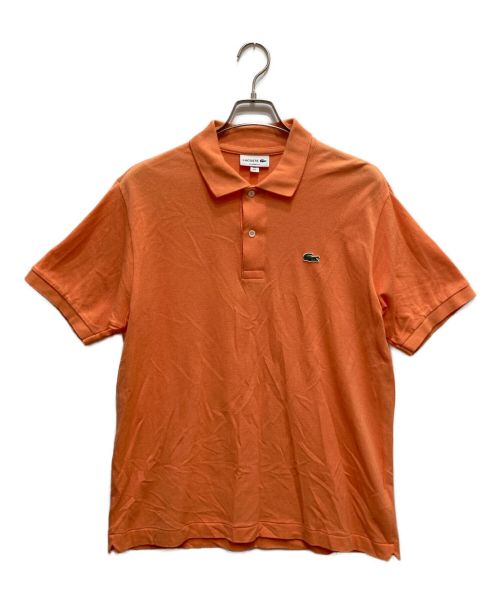 LACOSTE（ラコステ）LACOSTE (ラコステ) ワンポイントS/Sポロシャツ オレンジ サイズ:Lの古着・服飾アイテム