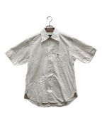 BURBERRY BLACK LABELバーバリーブラックレーベル）の古着「半袖ドレスシャツ」｜ホワイト