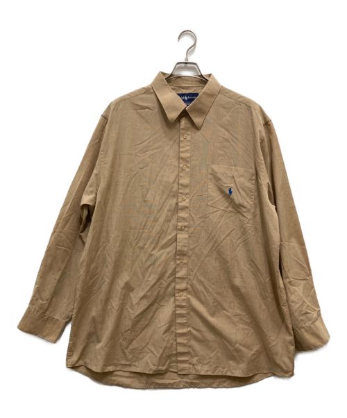RALPH LAUREN（ラルフローレン）RALPH LAUREN (ラルフローレン) オーバーサイズシャツ ベージュ サイズ:XLの古着・服飾アイテム