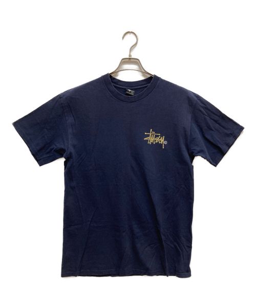 stussy（ステューシー）stussy (ステューシー) ストックロゴTシャツ ネイビー サイズ:Mの古着・服飾アイテム
