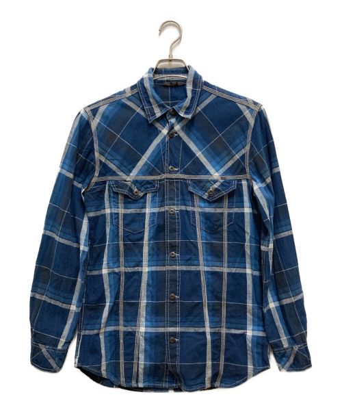 DIESEL（ディーゼル）DIESEL (ディーゼル) リネンタッチコットンシャツ ネイビー サイズ:Sの古着・服飾アイテム