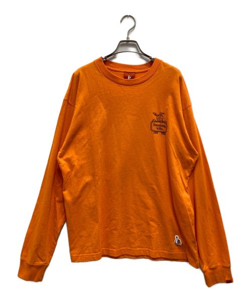 FR2（ファッキングラビッツ）FR2 (ファッキングラビッツ) ロングスリーブTシャツ オレンジ サイズ:Mの古着・服飾アイテム