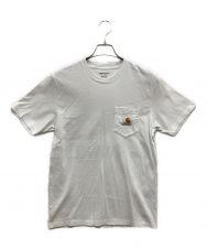 CarHartt (カーハート) AWAKE (アウェイク) バックプリントポケットTシャツ ホワイト サイズ:S