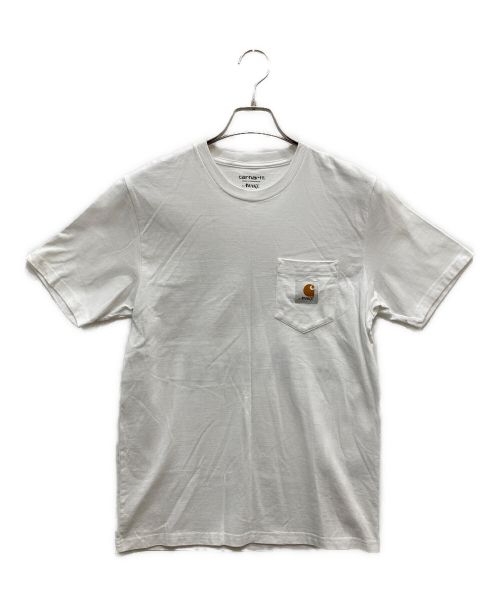 CarHartt（カーハート）CarHartt (カーハート) AWAKE (アウェイク) バックプリントポケットTシャツ ホワイト サイズ:Sの古着・服飾アイテム
