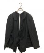 COMME des GARCONS tricotコムデギャルソントリコ）の古着「セパレートデザインシャツジャケット」｜ブラック