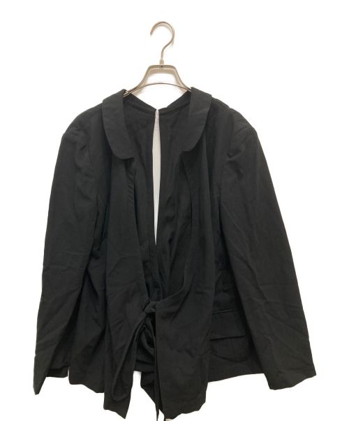 COMME des GARCONS tricot（コムデギャルソントリコ）COMME des GARCONS tricot (コムデギャルソントリコ) セパレートデザインシャツジャケット ブラック サイズ:Freeの古着・服飾アイテム