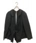 COMME des GARCONS tricot（コムデギャルソントリコ）の古着「セパレートデザインシャツジャケット」｜ブラック