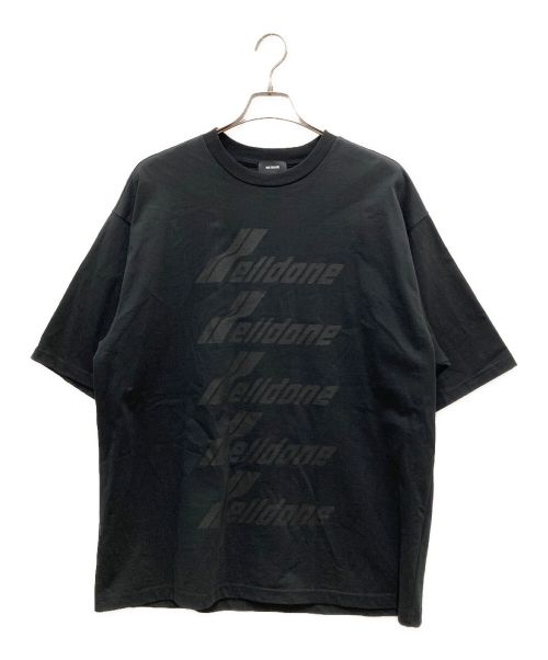 WE11DONE（ウェルダン）WE11DONE (ウェルダン) ロゴプリントTシャツ ブラック サイズ:Mの古着・服飾アイテム