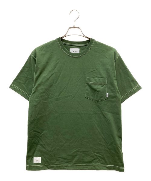 WTAPS（ダブルタップス）WTAPS (ダブルタップス) BLANK SS COPO Tシャツ グリーン サイズ:01の古着・服飾アイテム