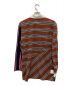 KOCHE (コシェ) パッチワークポロシャツ ブラウン×ネイビー サイズ:S：9000円