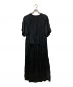 MM6 Maison Margielaエムエムシックス メゾンマルジェラ）の古着「Trompe l’oeil dress」｜ブラック
