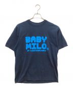 BAPE BY A BATHING APEベイプバイアベイシングエイプ）の古着「BABY MILO Tシャツ」｜ネイビー