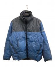 NAUTICA (ノーティカ) 90'sダウンジャケット ブルー×ブラック サイズ:L