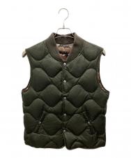 maison kitsune (メゾンキツネ) リバーシブルダウンベスト カーキ サイズ:S