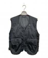 STONE ISLAND shadow project (ストーンアイランド シャドウプロジェクト) Black Nylon Vest/ブラックナイロンベスト ブラック サイズ:L