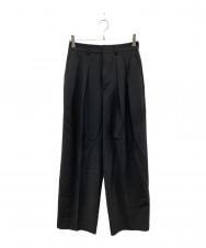 NOLLEY'S (ノーリーズ) ハイスペックプレミアムトロ セミワイドパンツ ブラック サイズ:38 未使用品