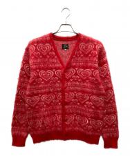 Needles (ニードルズ) Mohair Cardigan Heart/モヘアカーディガンハート レッド サイズ:XS