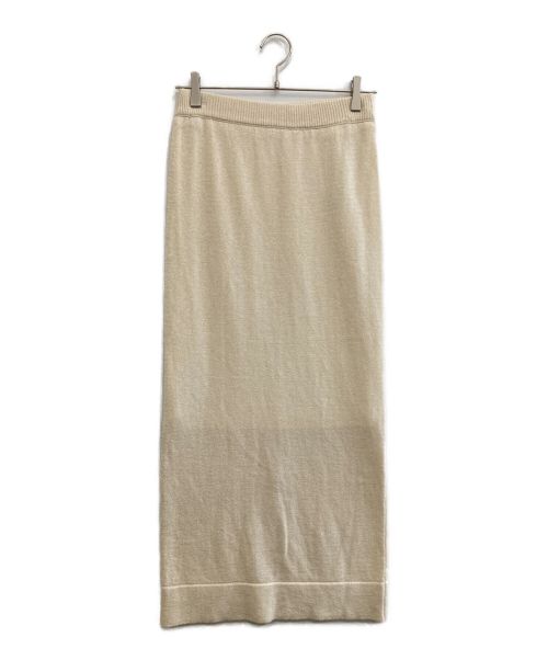 SLOBE IENA（スローブ イエナ）SLOBE IENA (スローブ イエナ) テープヤーンニットスカート ホワイト サイズ:FREEの古着・服飾アイテム