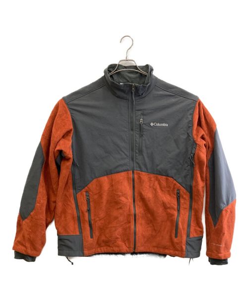 Columbia（コロンビア）Columbia (コロンビア) フリースジャケット グレー×ブラウン サイズ:XXLの古着・服飾アイテム