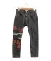 Calvin Klein Jeans（カルバンクラインジーンズ）の古着「プリントロゴデニムパンツ」｜グレー