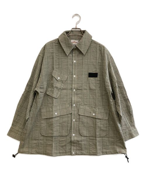 BROOK（ブルック）BROOK (ブルック) チェックシャツ ブラウン×グリーン サイズ:1の古着・服飾アイテム