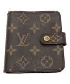 LOUIS VUITTONルイ ヴィトン）の古着「コンパクト・ジップ 2つ折り財布」｜ブラウン