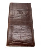IL BISONTEイル ビゾンテ）の古着「クロコ型押し財布」｜ブラウン