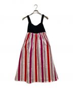 Kate Spadeケイトスペード）の古着「Gardenside Stripe Midi Dress」｜マルチカラー