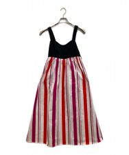 Kate Spade (ケイトスペード) Gardenside Stripe Midi Dress マルチカラー サイズ:XS