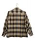 WACKO MARIA (ワコマリア) オンブレチェックオープンカラーシャツ ブラウン サイズ:L：23000円