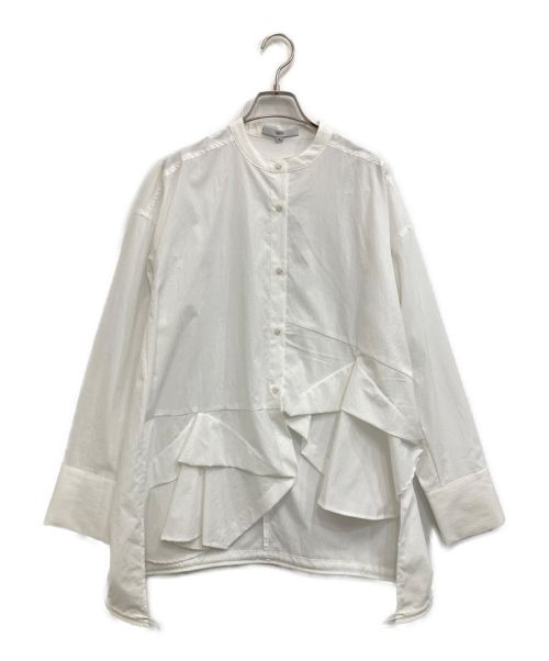 UN3D.（アンスリード）UN3D. (アンスリード) TRIANGLE TUCK SHIRT ホワイト サイズ:38の古着・服飾アイテム