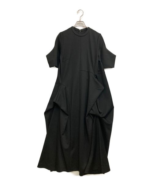 UN3D.（アンスリード）UN3D. (アンスリード) TRIANGLE TUCK OP ブラック サイズ:36の古着・服飾アイテム