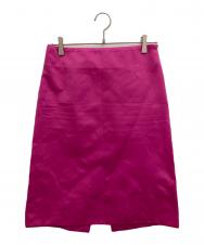 MADISON BLUE (マディソンブルー) A-LINE LONG SK SATIN ショッキングピンク サイズ:XS