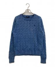 POLO RALPH LAUREN (ポロ・ラルフローレン) ケーブルニット ネイビー サイズ:-