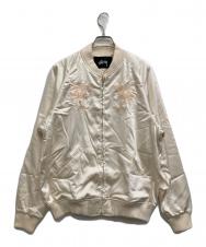stussy (ステューシー) スタジャン アイボリー サイズ:M