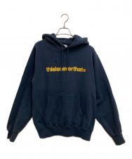 thisisneverthat (ディスイズネバーザット) T-Logo Hoodie ネイビー サイズ:S
