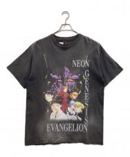 SAINT Mxxxxxx (セントマイケル) EVANGELION (エヴァンゲリオン) EV SS TEE / NEON GNSIS ブラック サイズ:L