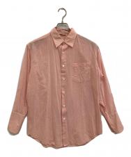 AURALEE (オーラリー) HARD TWIST FINX ORGANDY SHIRT ピンク