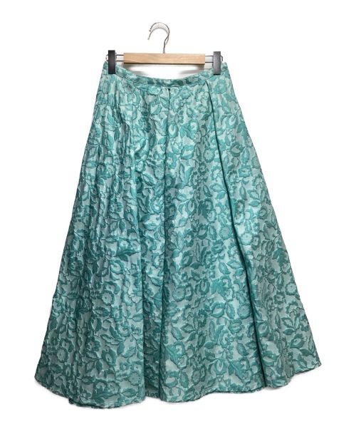 Sov.（ソブ）Sov. (ソブ) フレアシルエットスカート ブルー サイズ:38の古着・服飾アイテム